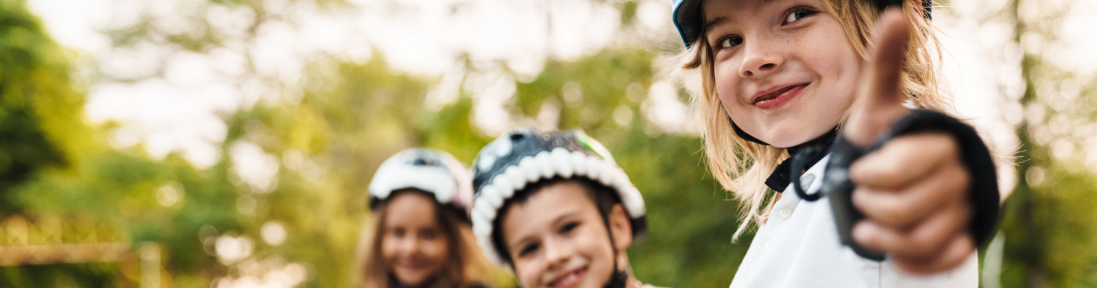 Kids at skateboard park